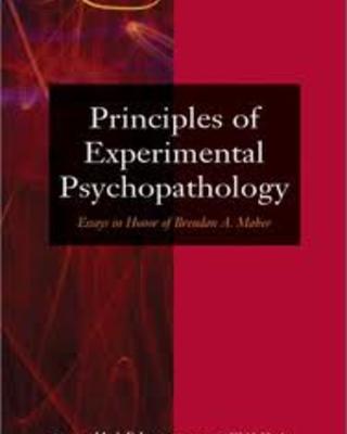 Principles of experimental psychopathology